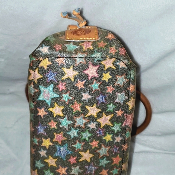 Dooney & Bourke Vintage Y2K Scribble Stars Satchel Bag Purse - Picture 12 of 16